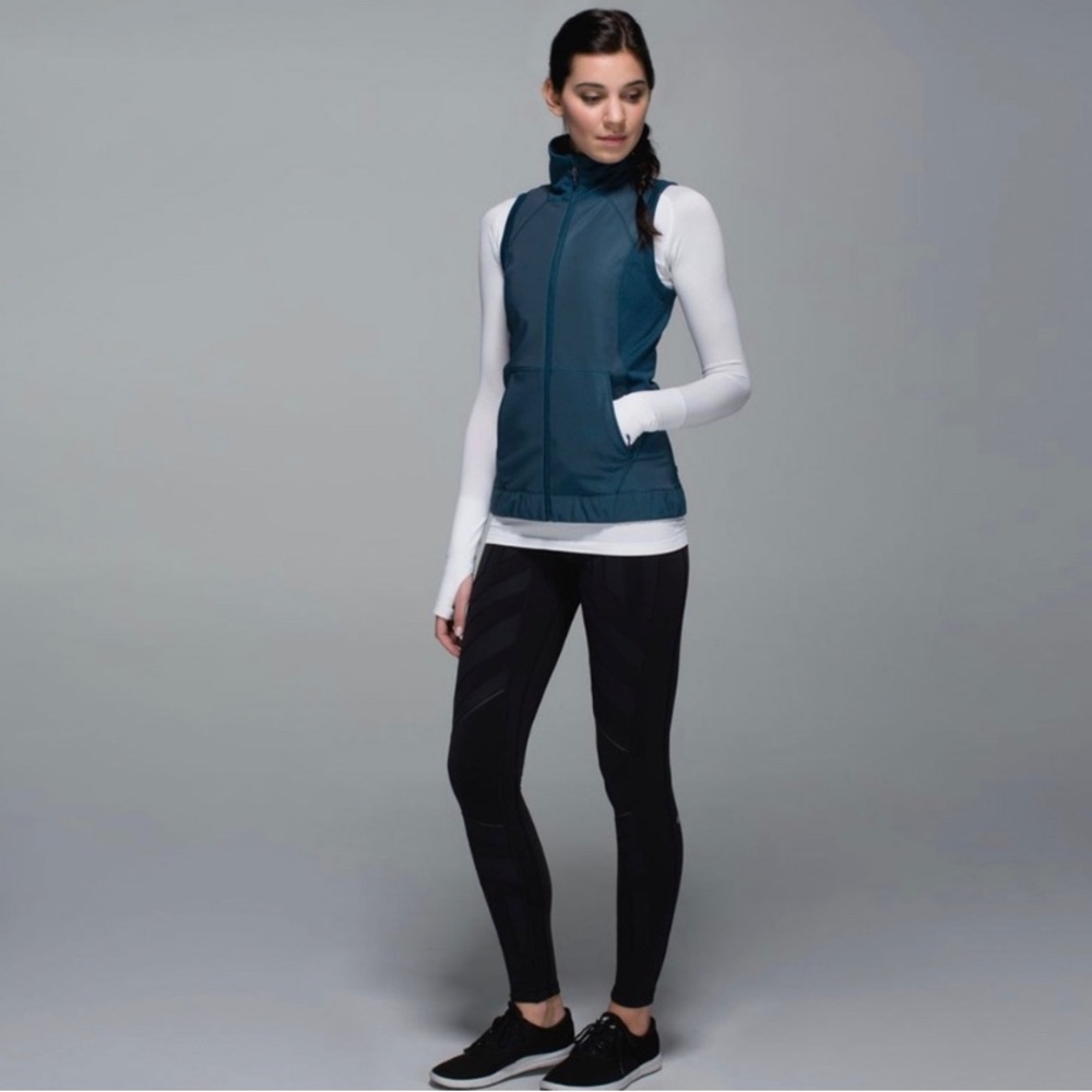 Lululemon Size 8 Blue Lets Get Visible Reflective Training Vest